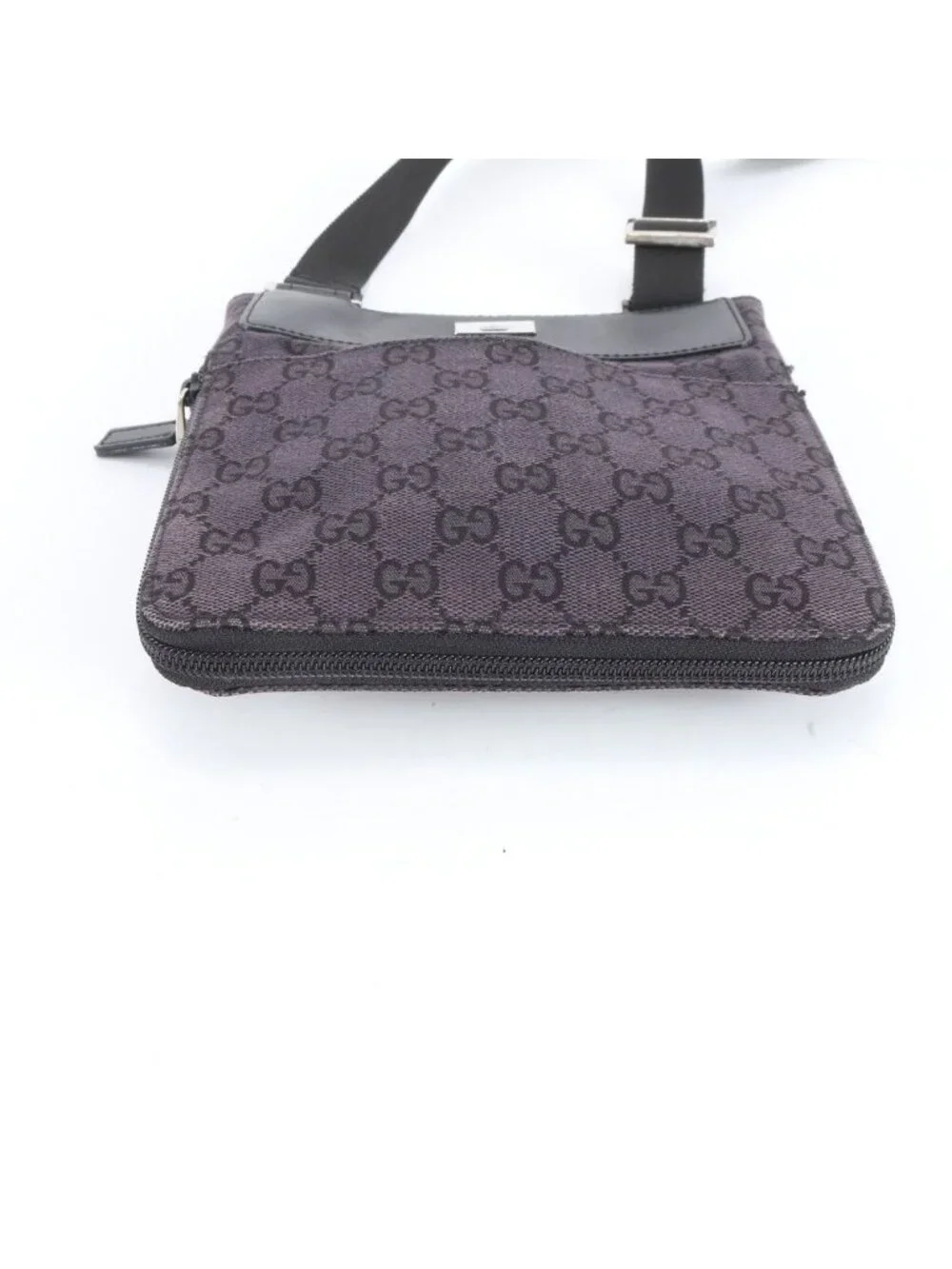 Gucci GG Canvas Leather Shoulder Bag Crossbody Messenger Business